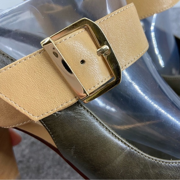 Cole Haan Olive and Tan Heels - Picture 5 of 13